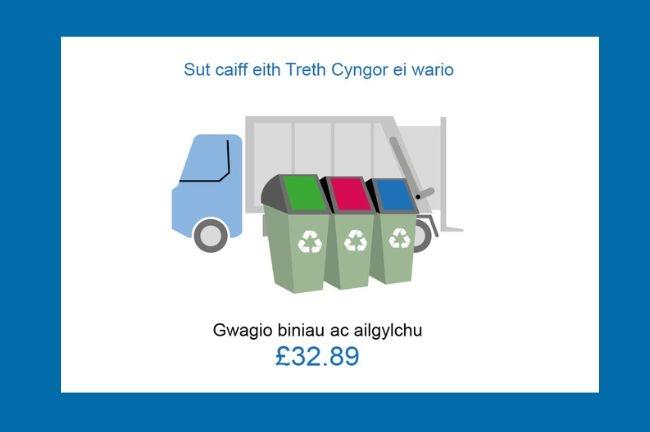 Gwagio biniau ac ailgylchu