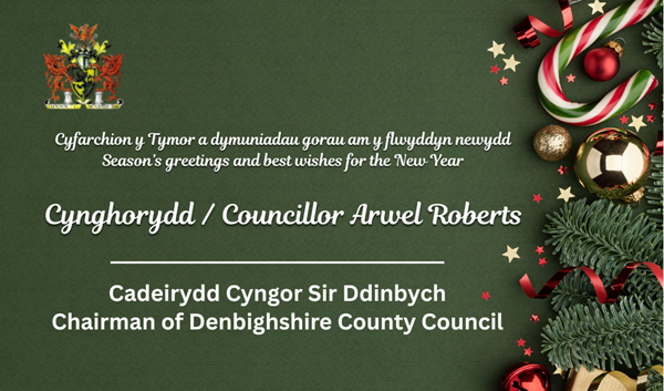 Nadolig Llawen gan y Cadeirydd